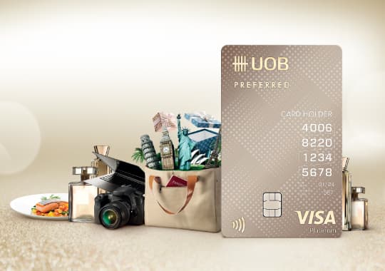 UOB Preferred บัตรเครดิตในประเทศไทย - ได้รับ, ใช้จ่าย, และสะสม รางวัล